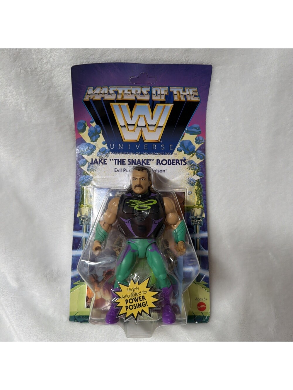 Masters of the WWE Universe Jake "The Snake" Roberts Figure NON MINT Unpunched